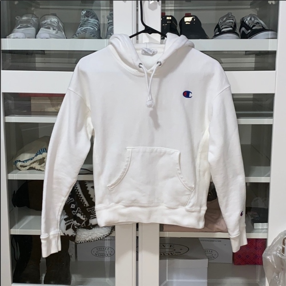 White champion hoodie
